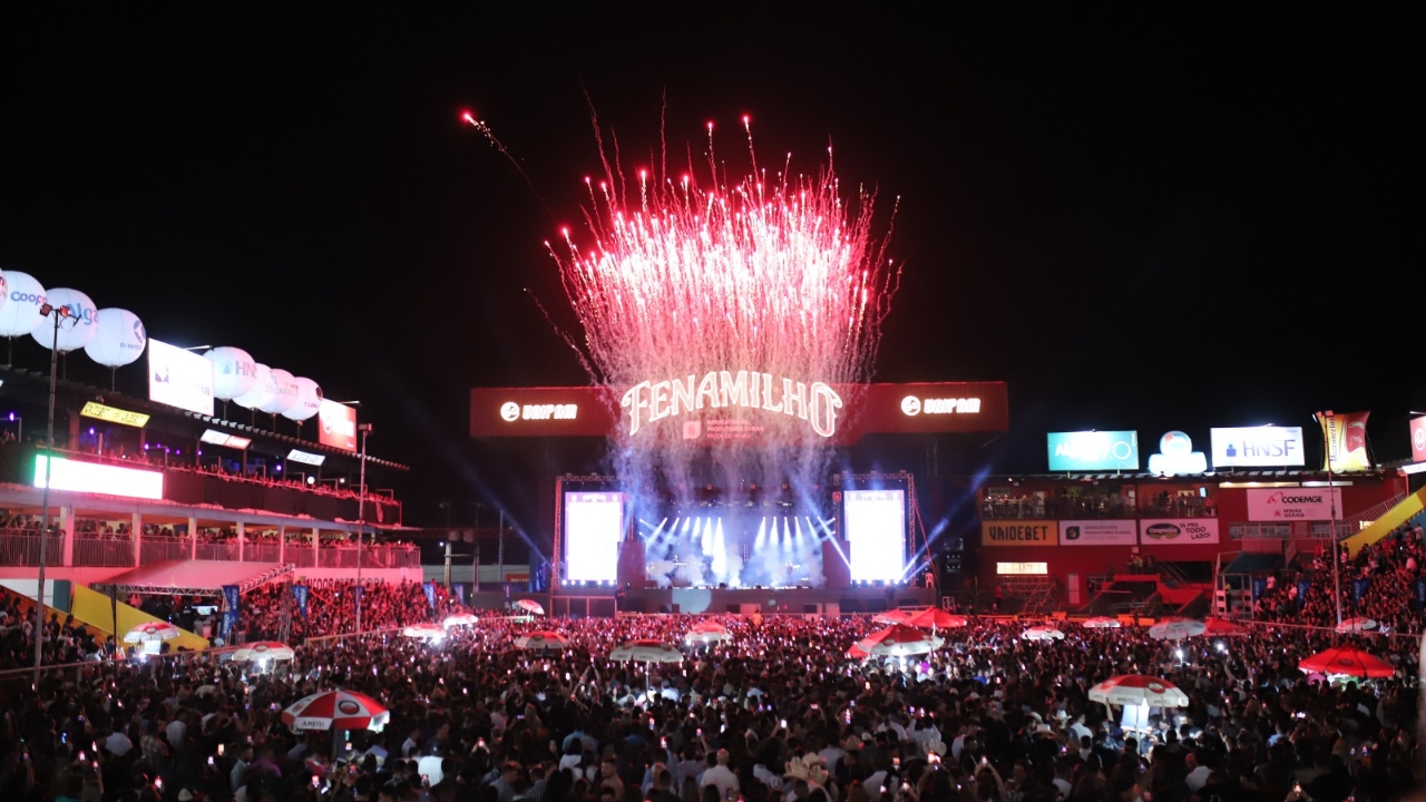 Programação conta com grandes nomes do sertanejo. - Crédito: Reprodução / Divulgação Fenamilho 2025 Programação conta com grandes nomes do sertanejo. - Crédito: Reprodução / Divulgação Fenamilho 2025