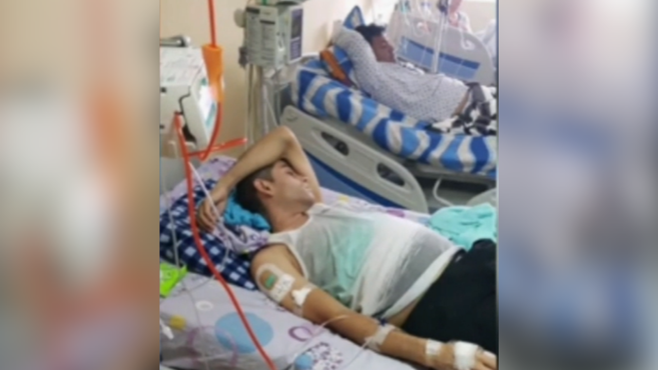 Josué Zurita em tratamento contra o câncer no Peru antes de recomeçar a vida em Uberlândia.