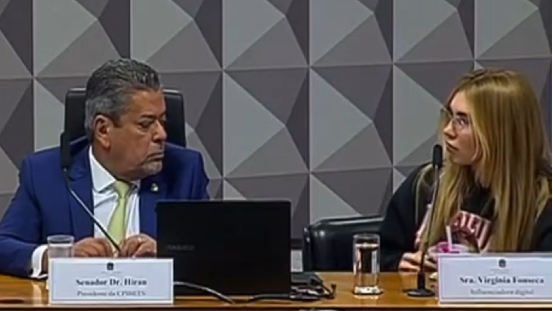 virginia-fonseca-cpi-das-bets Virgínia Fonseca durante depoimento à CPI das Bets no Senado