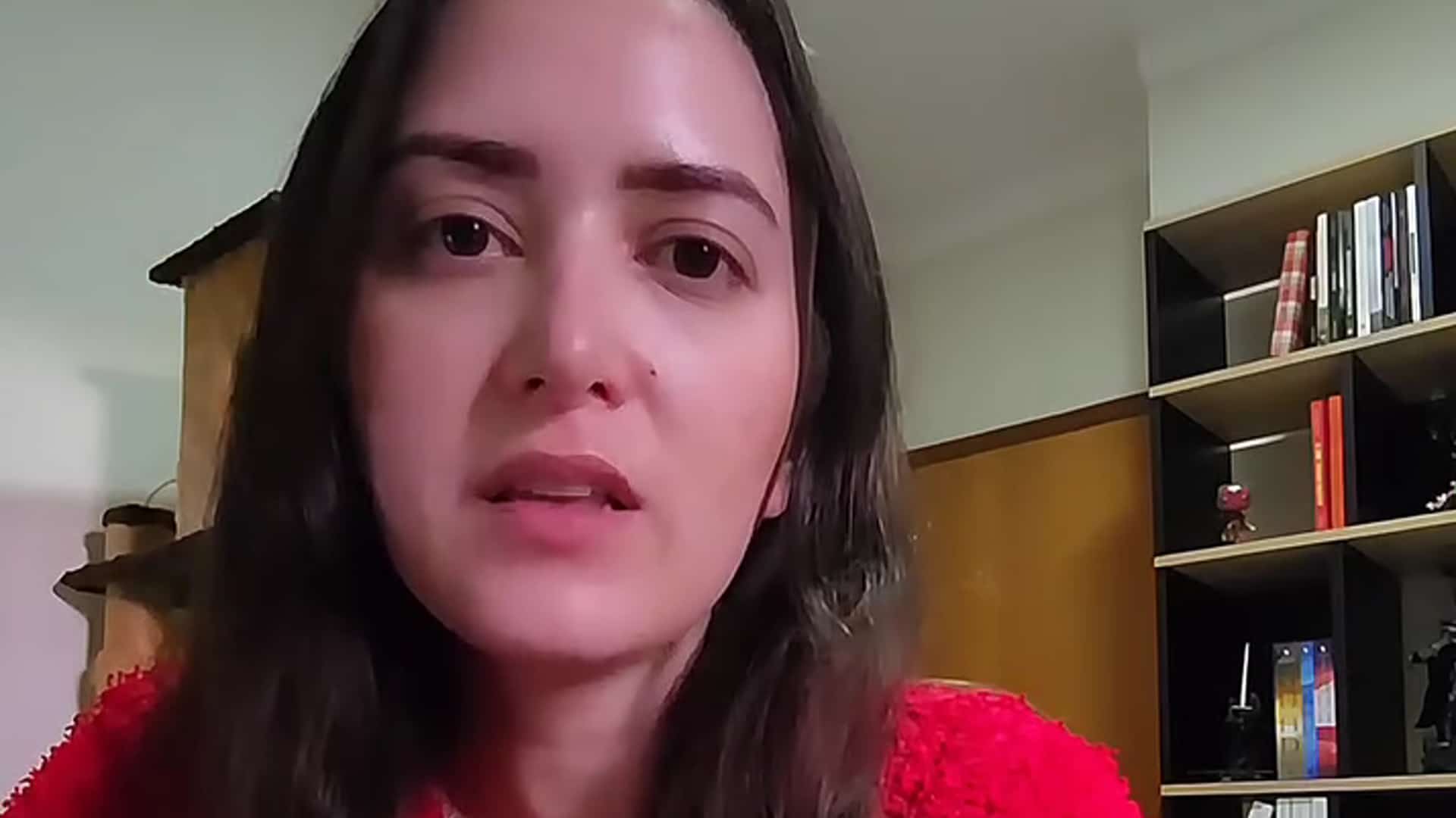 Marisa, tia de Melissa, em vídeo compartilhado na própria rede social