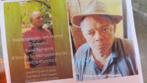 cartaz de desaparecido do Rival Ferreira