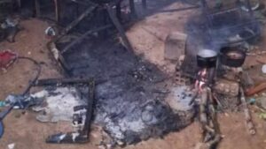 mulher improvisa fogão
