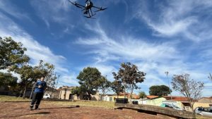 Drones encontram 444 focos de dengue em Araxá