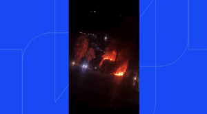Incêndio atinge ônibus com universitários da UFU, da atlética Charanga