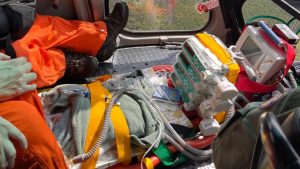 bebê é transportada