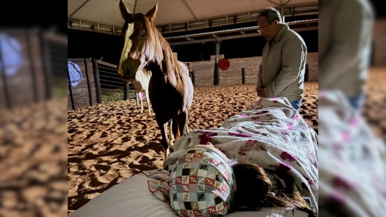 Anitta faz terapia com cavalos em visita ao Triângulo Mineiro Anitta faz terapia com cavalos em visita ao Triângulo Mineiro
