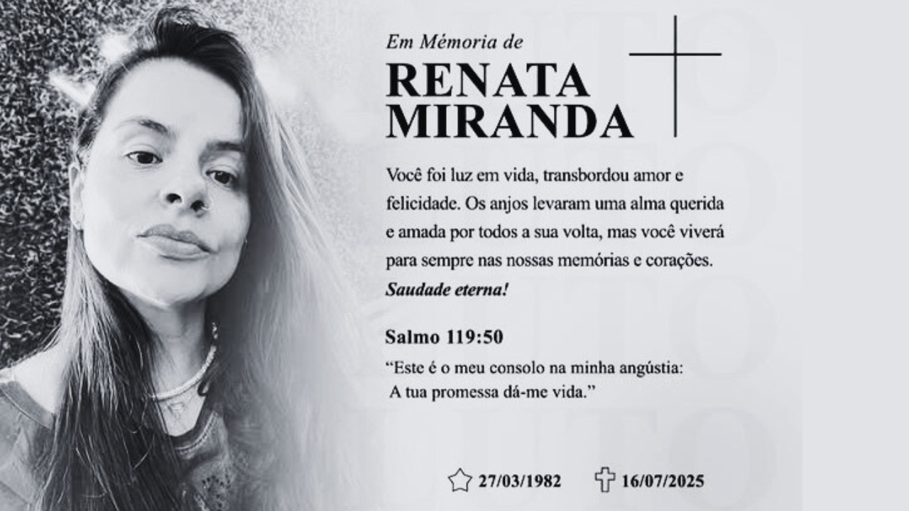 Mensagens de dor e indignação marcam as homenagens a uberlandense Renata Miranda, vítima de feminicidio em Curitiba