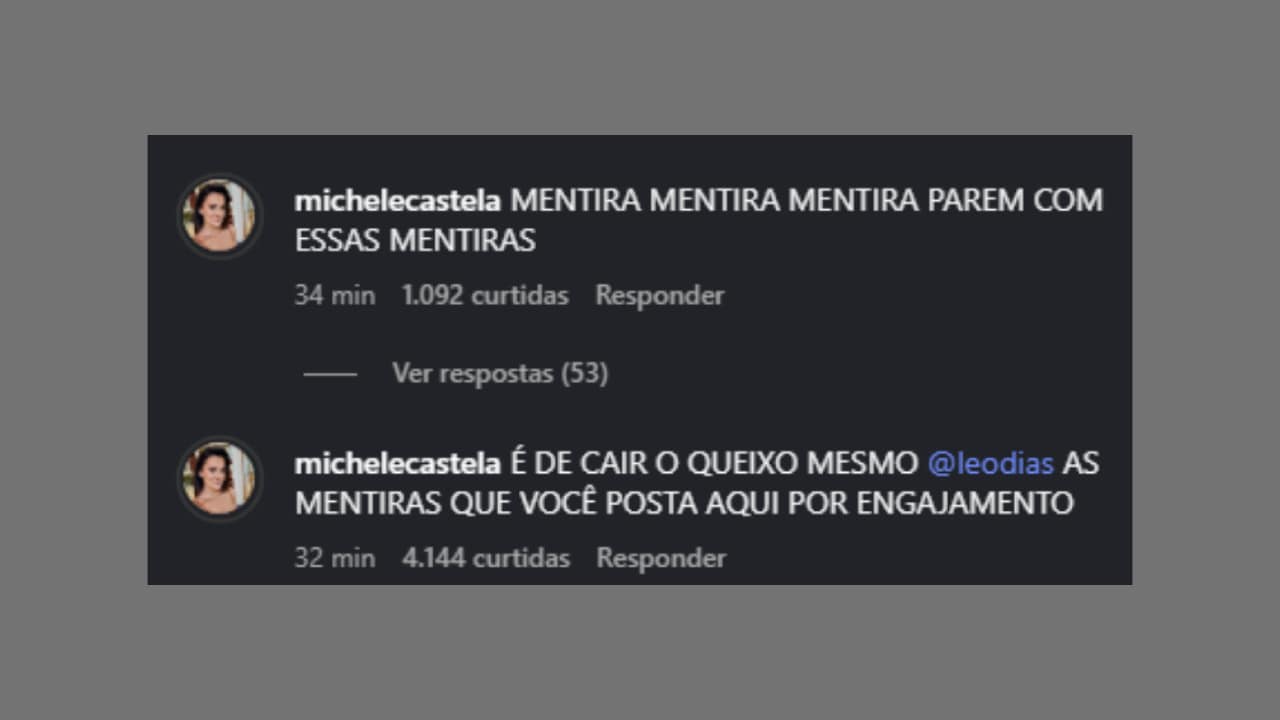 Mãe da Ana Castela posta comentário