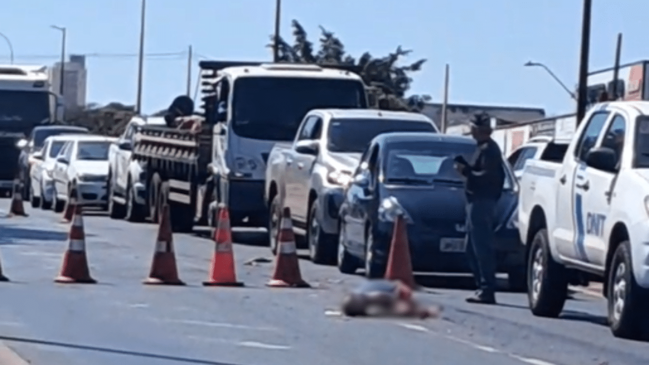 Pedestre morre ao ser atropelado por carreta na BR-365, próximo à Minervina, em Uberlândia