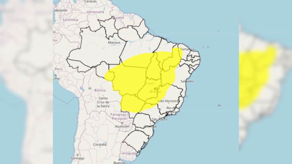 Inmet alerta para baixa umidade em grande parte do país; Triângulo Mineiro e Alto Paranaíba são afetados