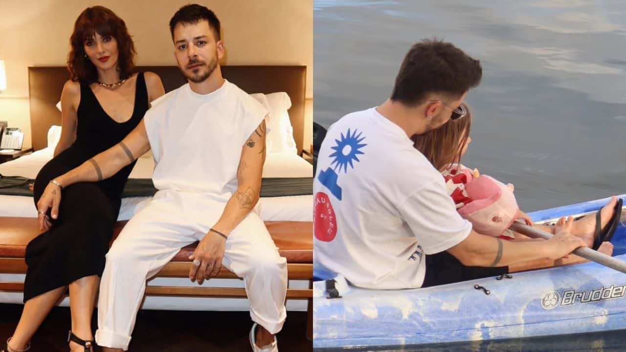 Junior Lima e esposa, Monica Benini