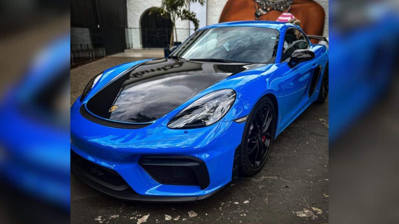 Porshe GT4, envolvida na transação a qual fez Lucas Lucco e o pai serem indiciados