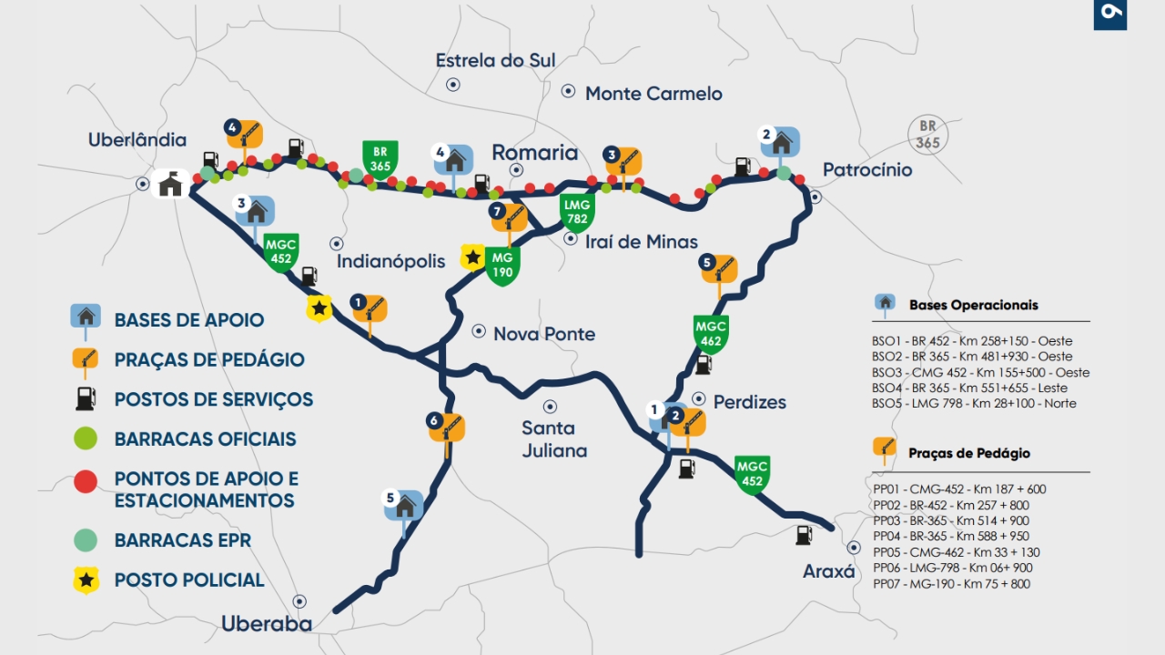 Mapa da romeirovia Mapa da romeirovia