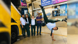 Motorista capoeirista Vilmar Pereira