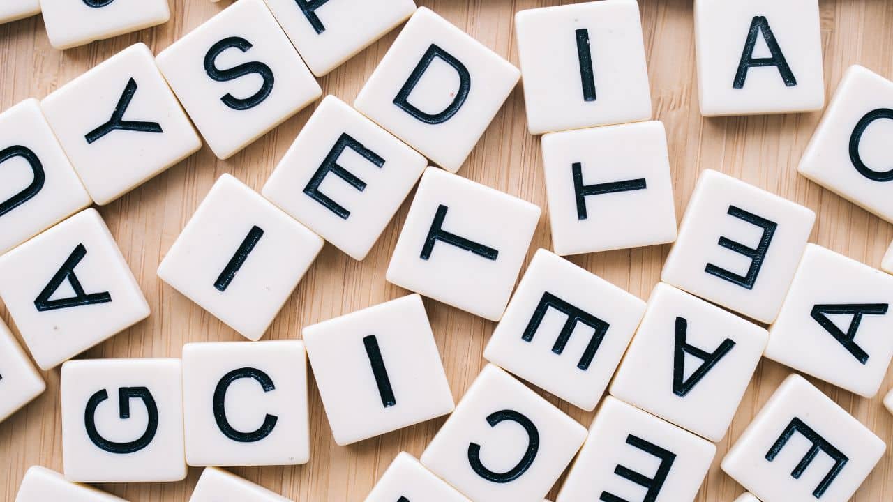 Palavras. Vocabulário português.