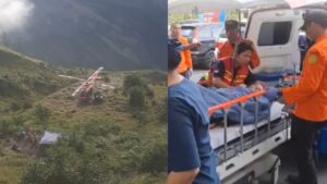 Resgate de turista holandesa no Monte Rinjani, na Indonésia