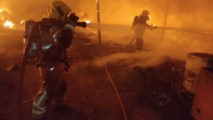 Incêndio de grandes proporções