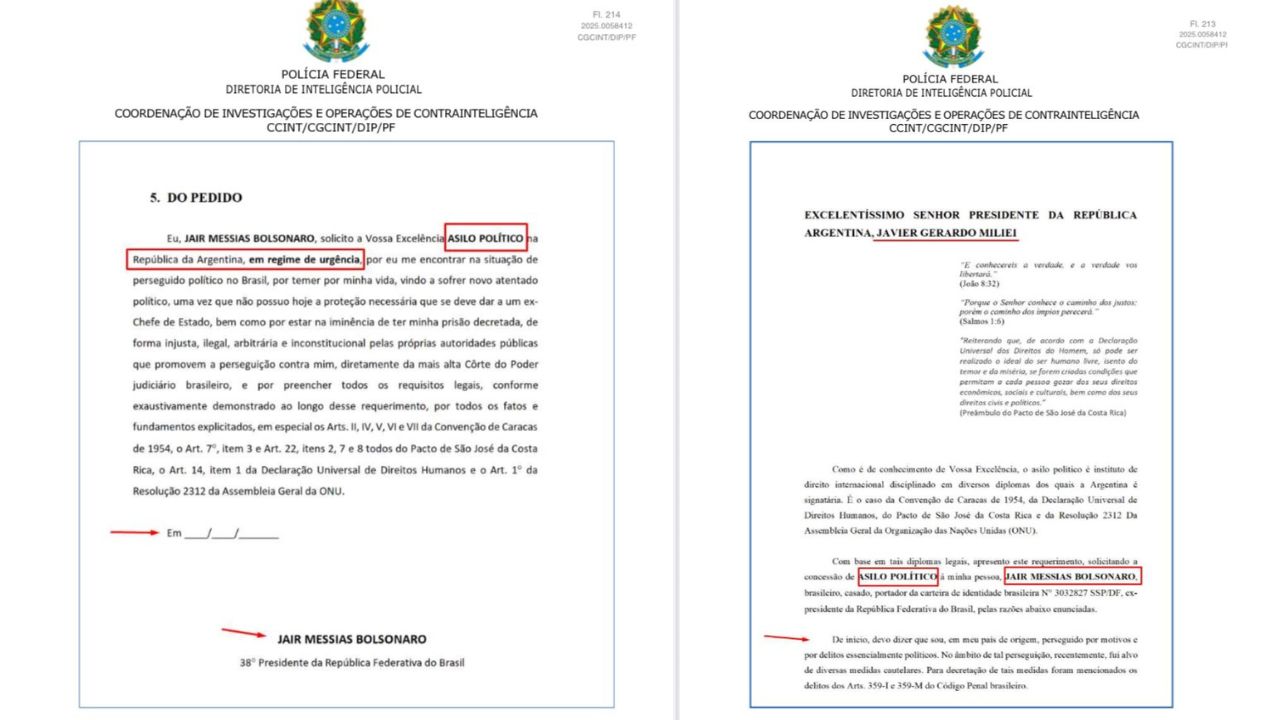 Pedido de Bolsonaro de asilo político na Argentina