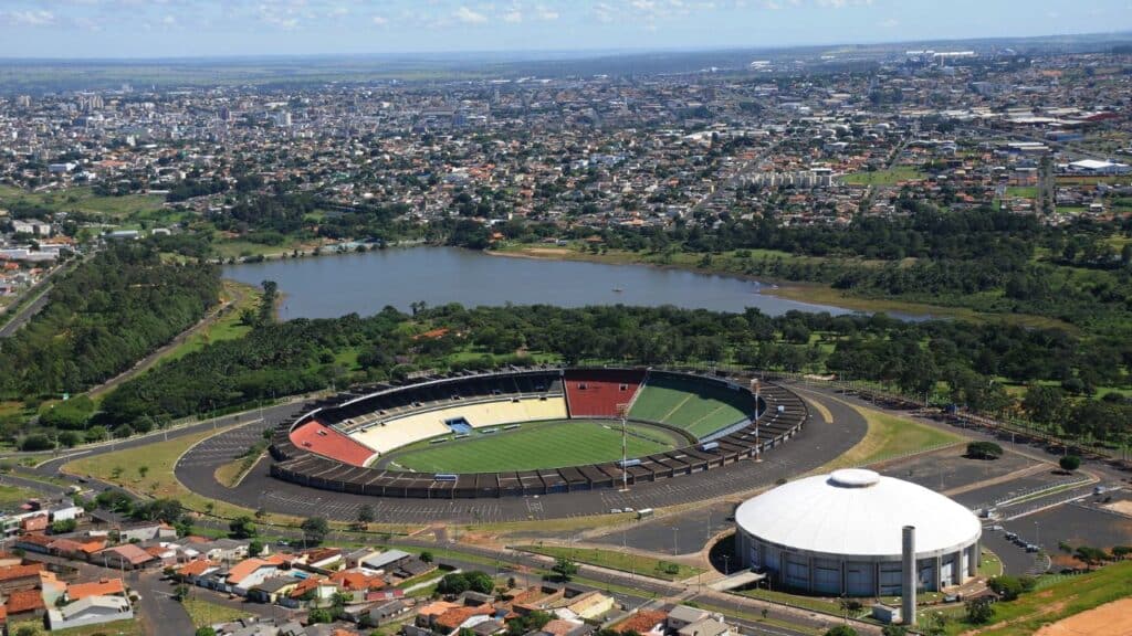 imagem aérea do Complexo Virgílio Galassi