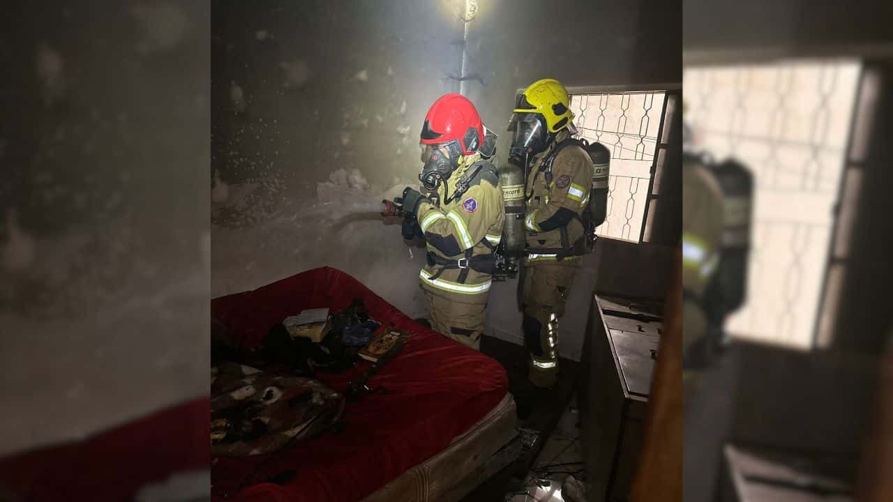 Incêndio em residência em Uberlândia