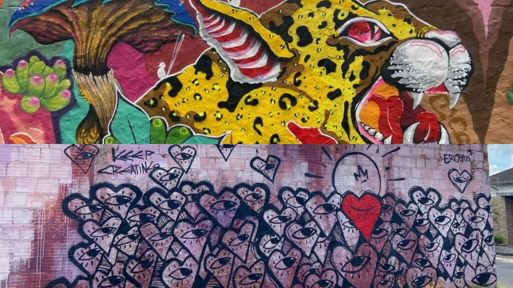 Grafittes realizado pelo jardim urbano