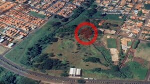 Local onde foi encontrado o corpo de Ismael Silas, desaparecido em Uberaba