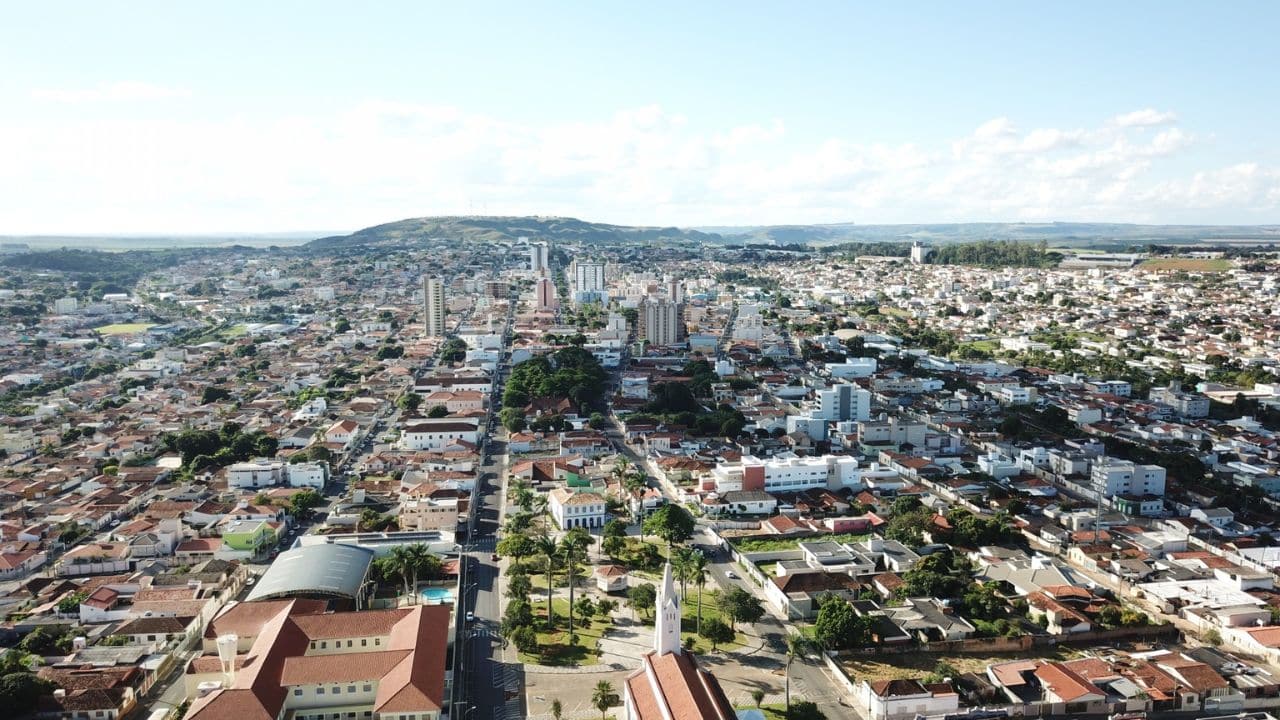 Cidade de Patrocínio vista do alto