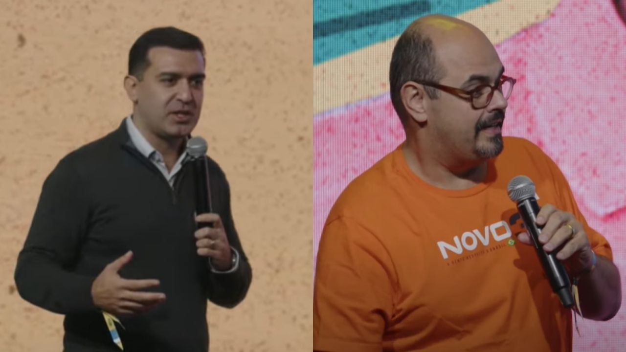 Presidente do Novo, Eduardo Ribeiro, e o vice-governador de Minas Gerais, Mateus Simões