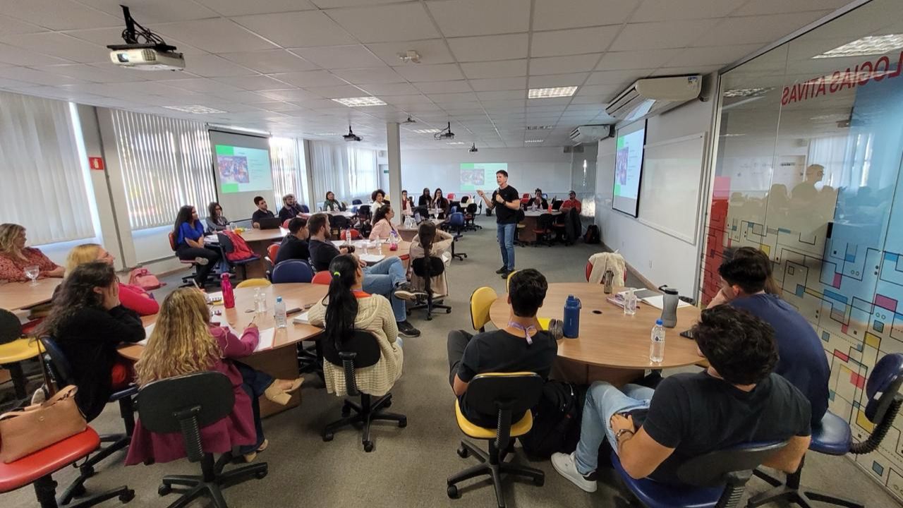 sala de aula do programa carreira