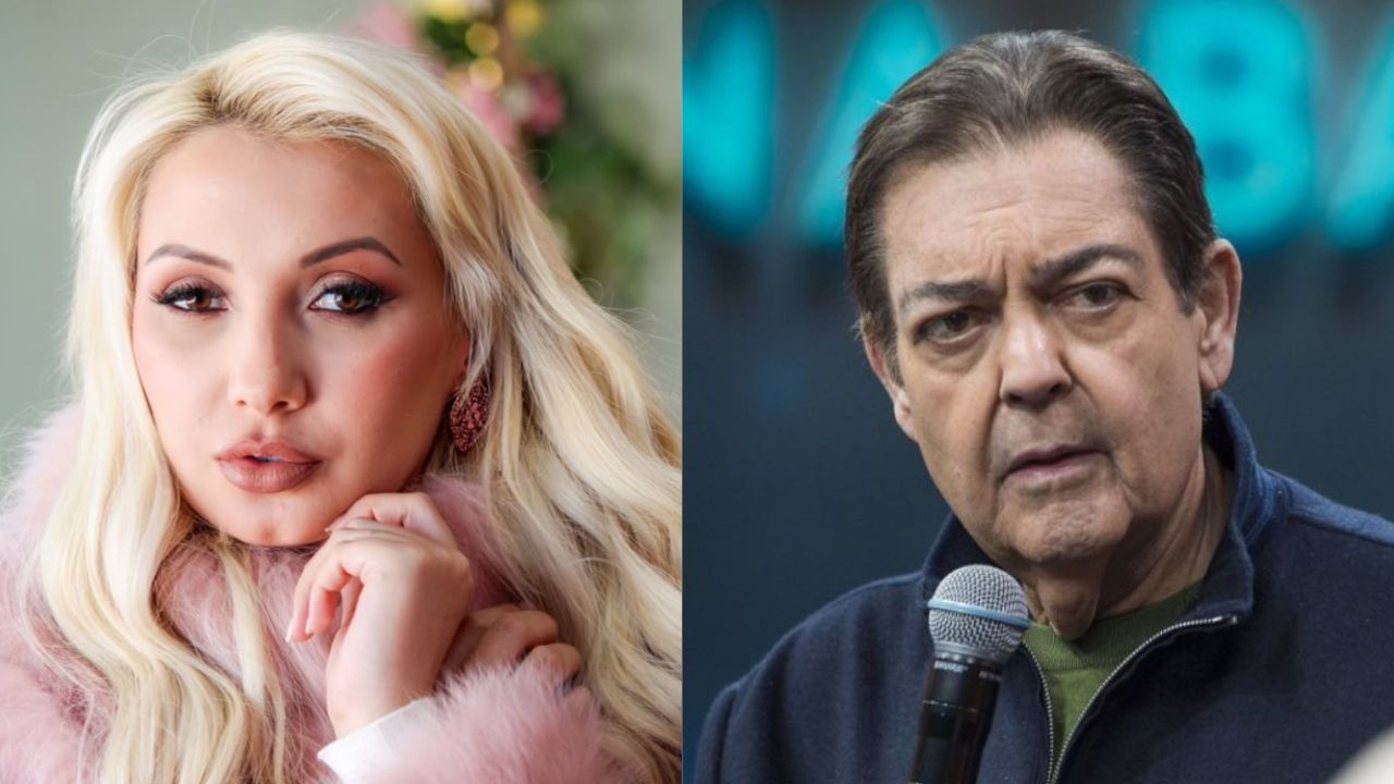 Chaline Grazik e Faustão