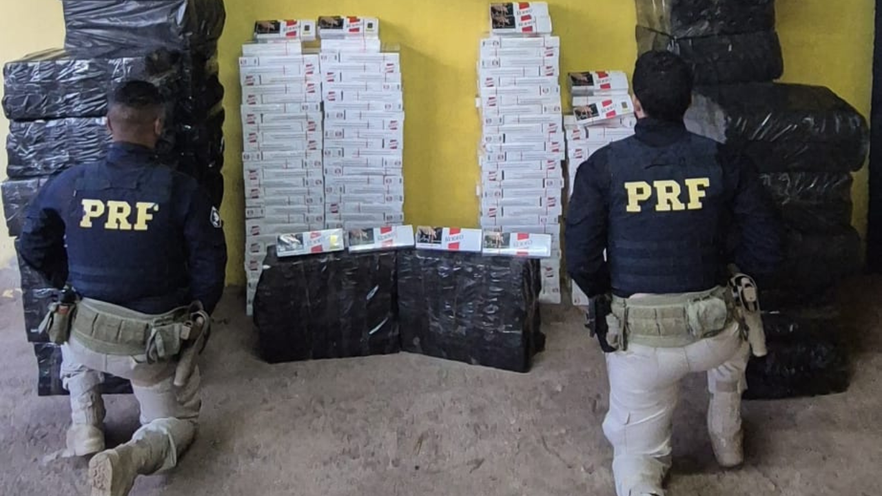 25 mil maços de cigarros contrabandeados 