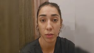 Ana Flávia Galvão. jogadora de vôlei de Uberlândia fica presa em meio a protestos no Nepal