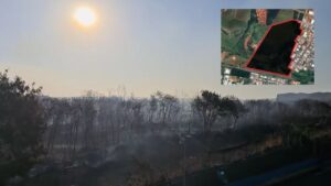 incêndio que consumiu área