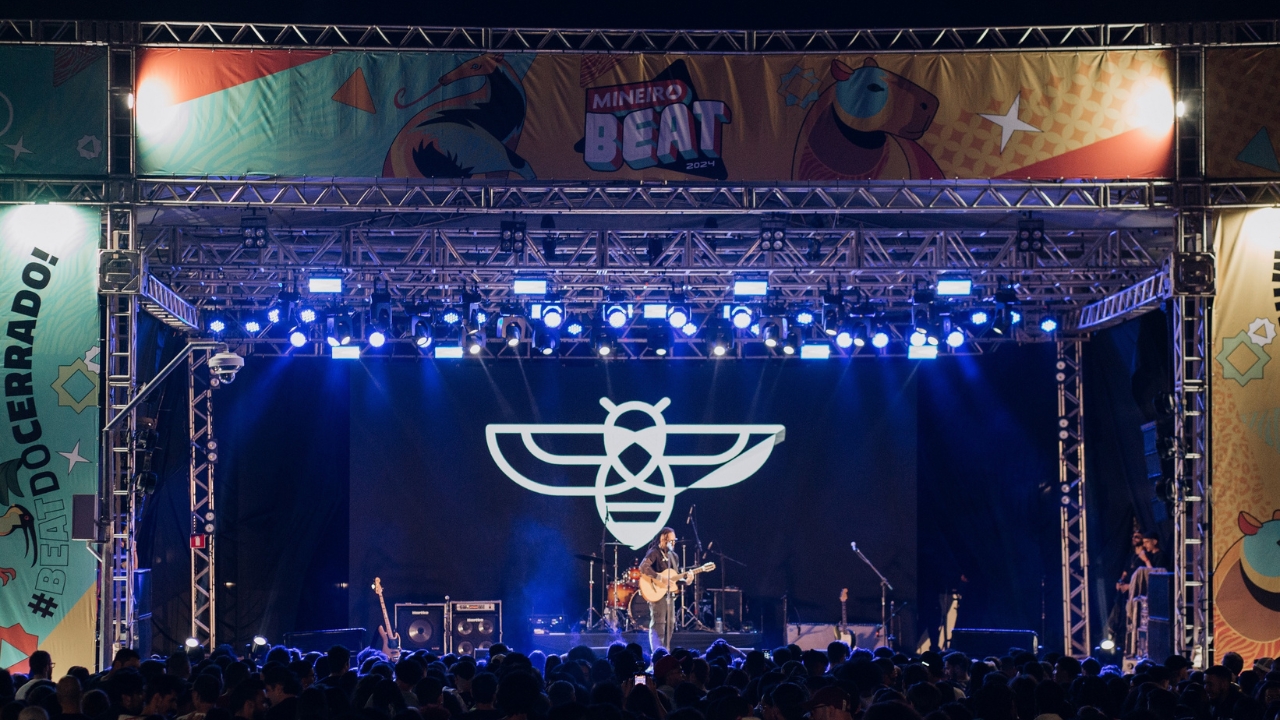 Palco do Mineiro Beat em 2024, durante a edição realizada na Universidade Federal de Uberlândia Edição 2024 do Mineiro Beat - Divulgação