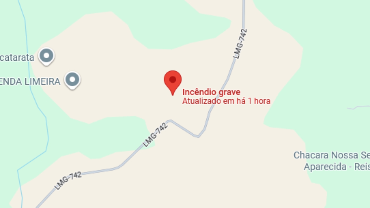 Incêndio em fazenda de Estrela do Sul