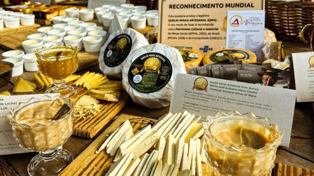 Produtos da Queijaria Ouro das Gerais, de Uberlândia