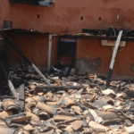 Área gourmet de residência é destruída em incêndio no bairro Santa Mônica