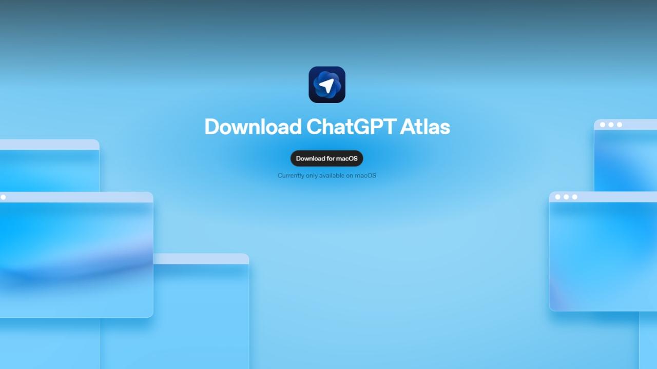 Imagem do lançamento do novo navegador com IA da Open IA