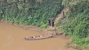 Imagem de rio onde foi encontrada ossada humana
