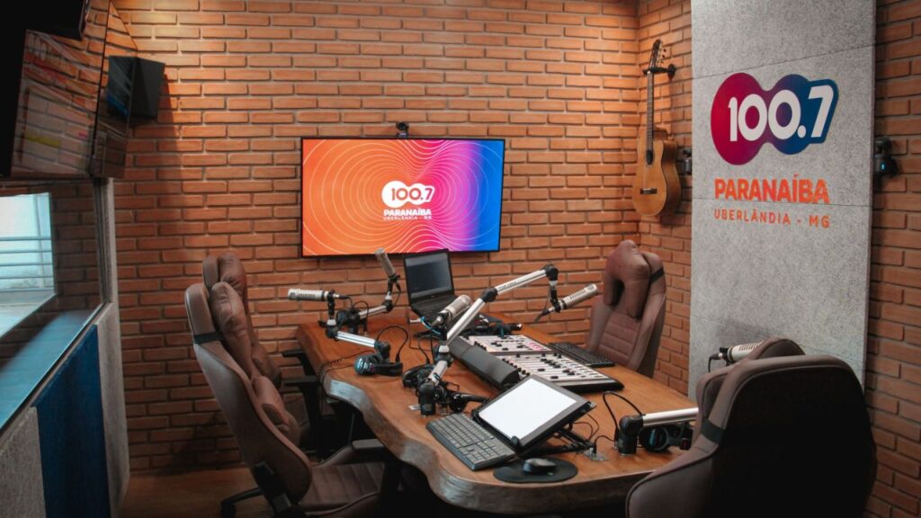 Novo estúdio da Paranaíba 100.7 em Uberlândia