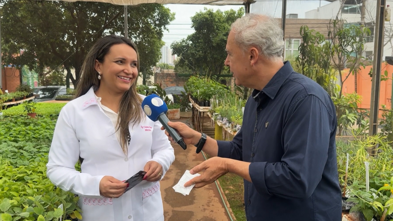 Doutora em botânica inicia experimento com as sementes