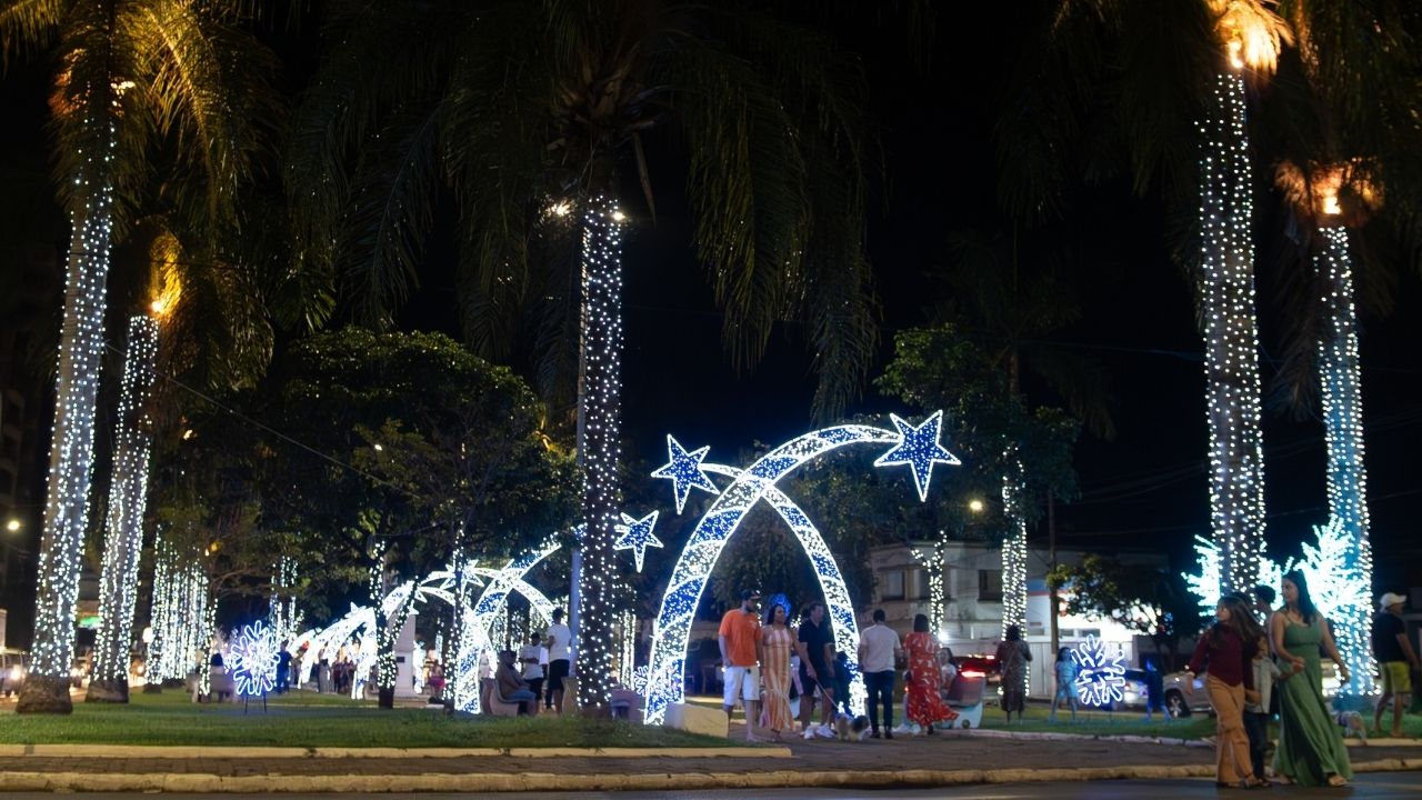 Decoração natalina em Patos de Minas