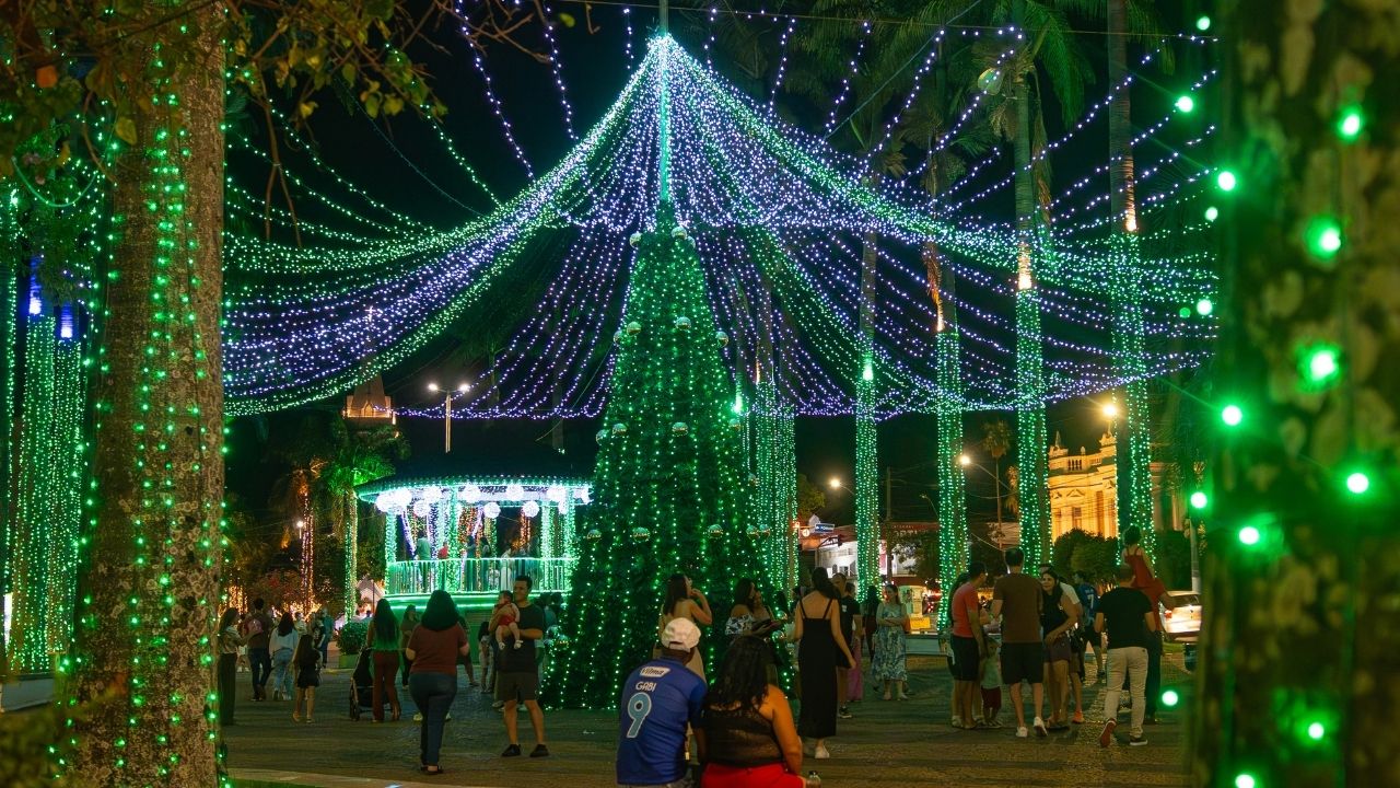Decoração natalina em Patos de Minas