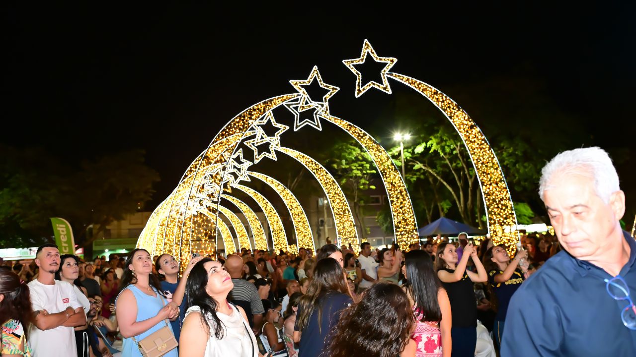 Decoração natalina em Uberaba