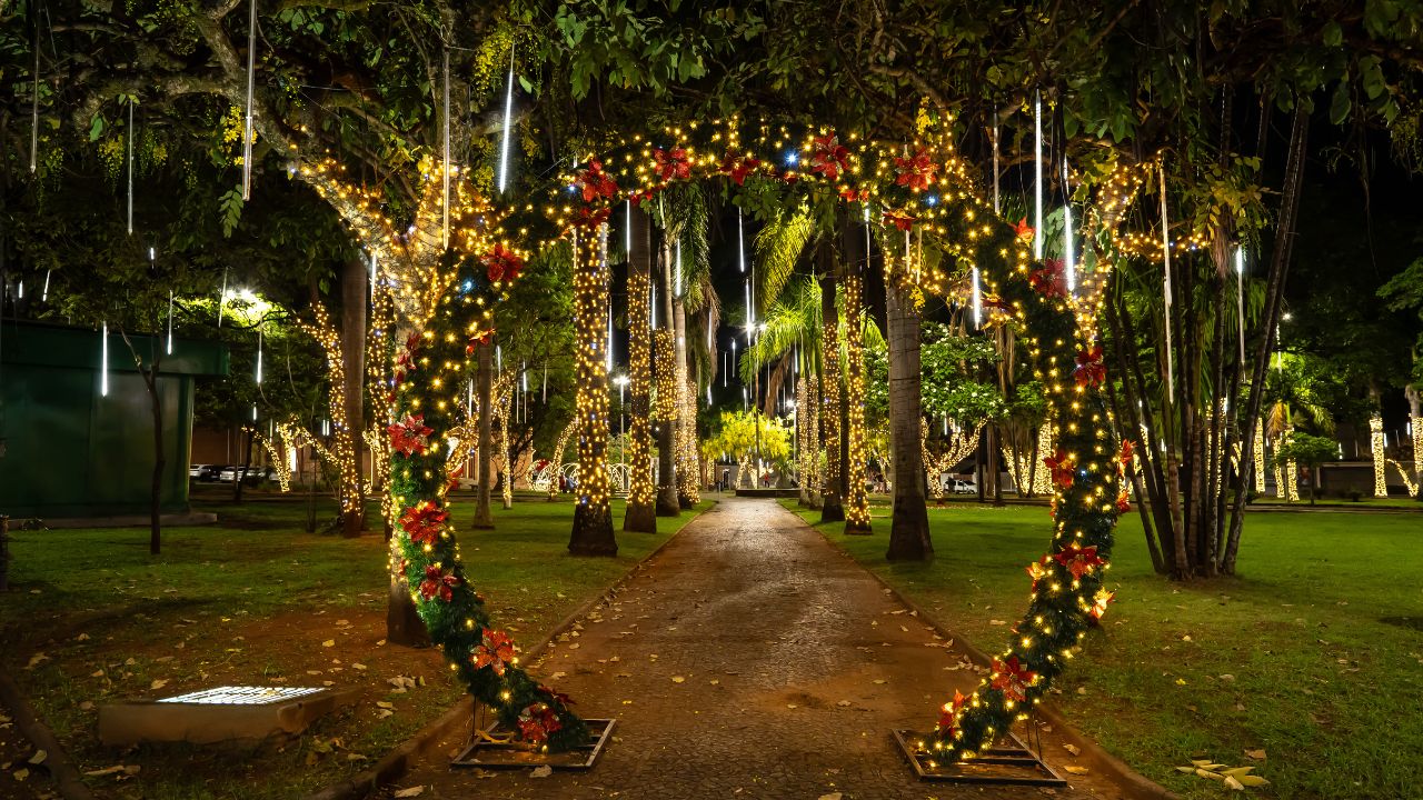 Decoração natalina em Uberaba