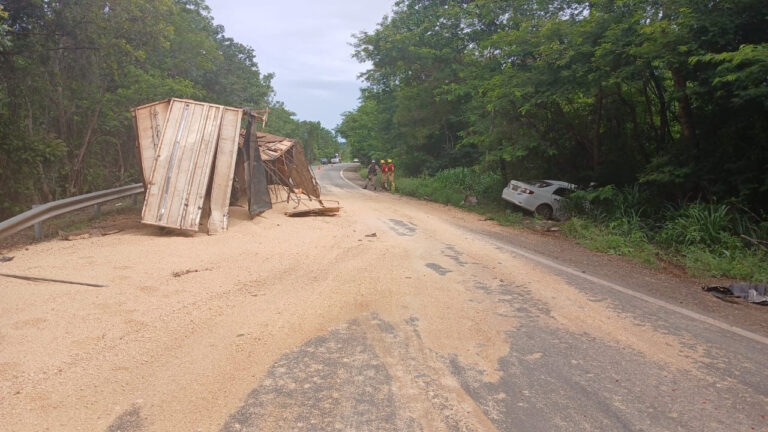caminhão desgovernado em Unaí