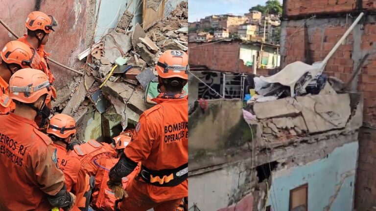 Desabamento de imóveis no Rio de Janeiro