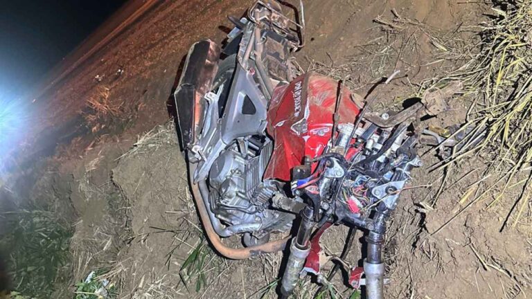Motociclista morre em acidente