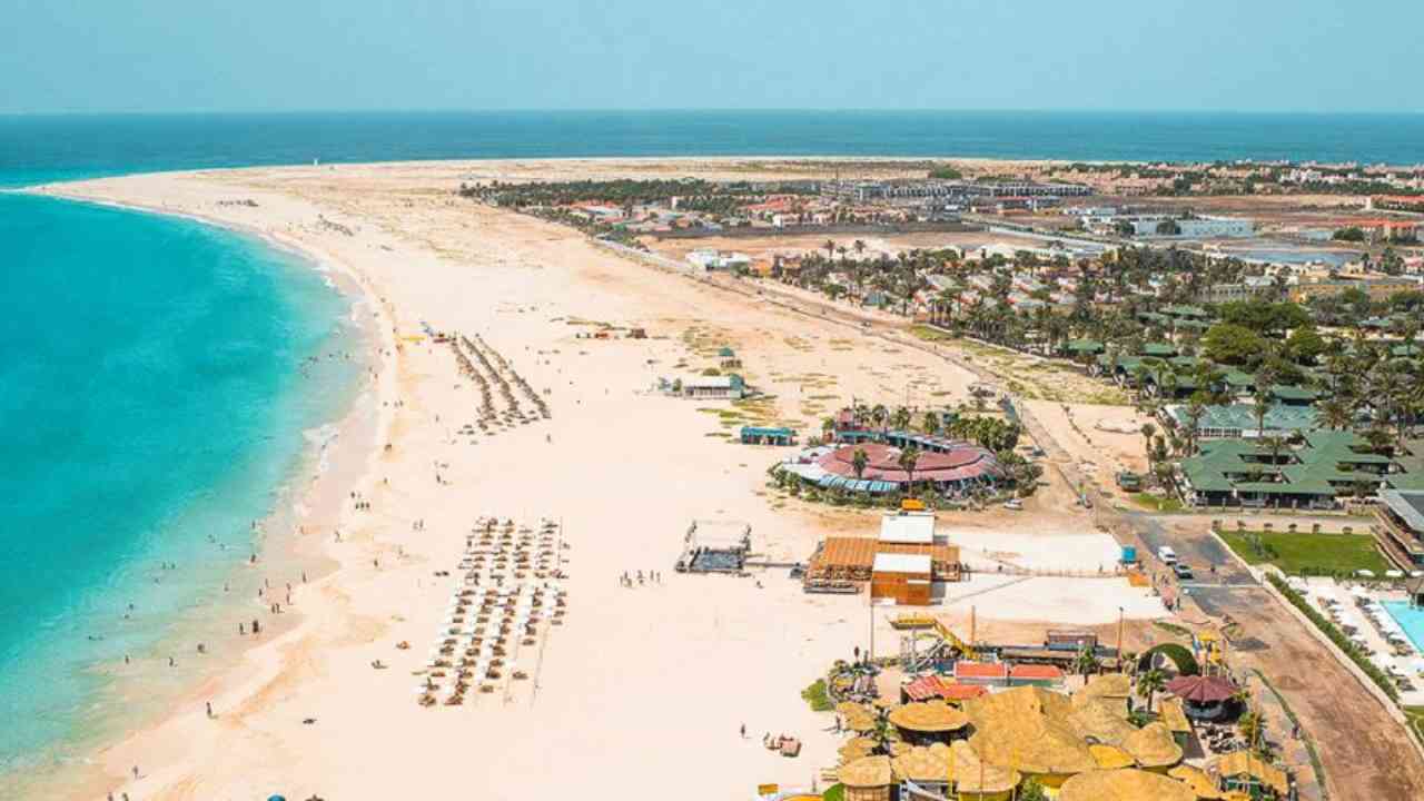 Praia de Santa Monica, em Cabo Verde