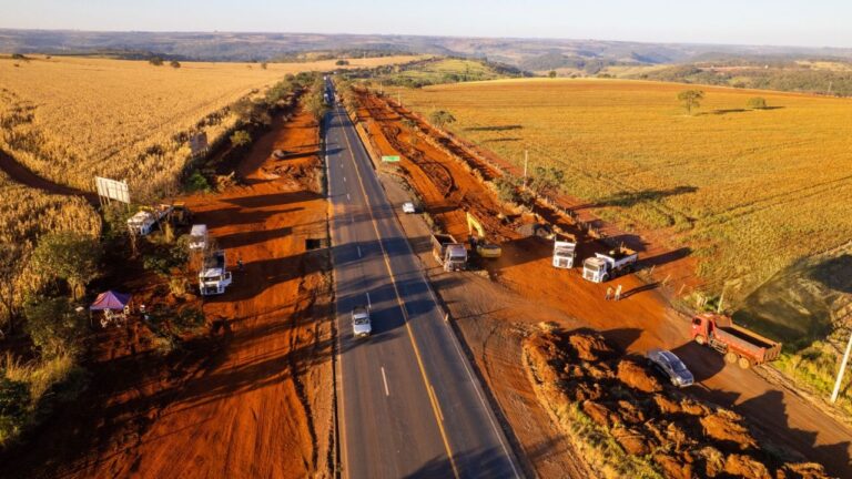 Duplicação da BR-365: novas pistas ganham forma entre Uberlândia e Patrocínio - Crédito: Reprodução/ EPR Triângulo